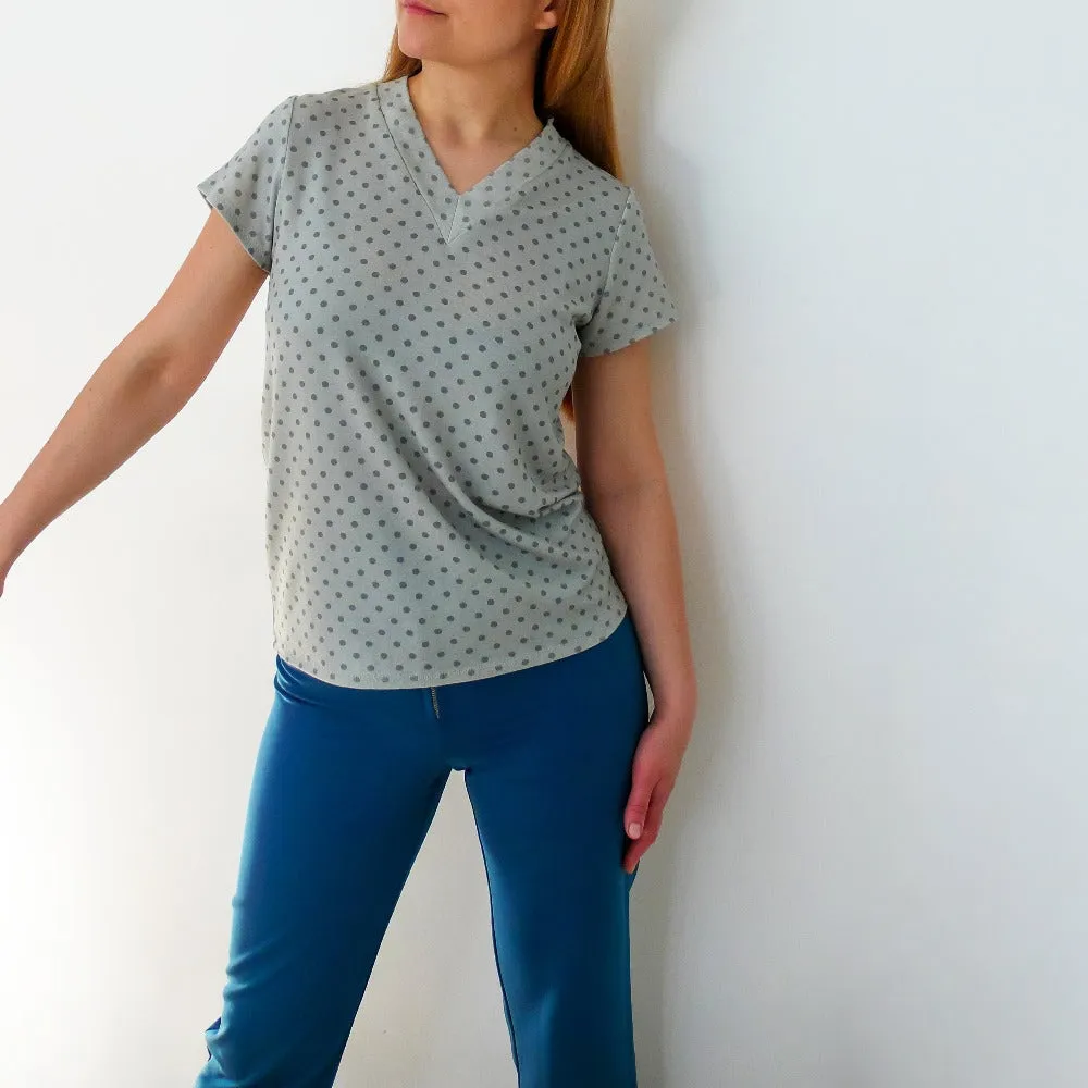 V-Neck T-Shirt Sewing Patten N.29