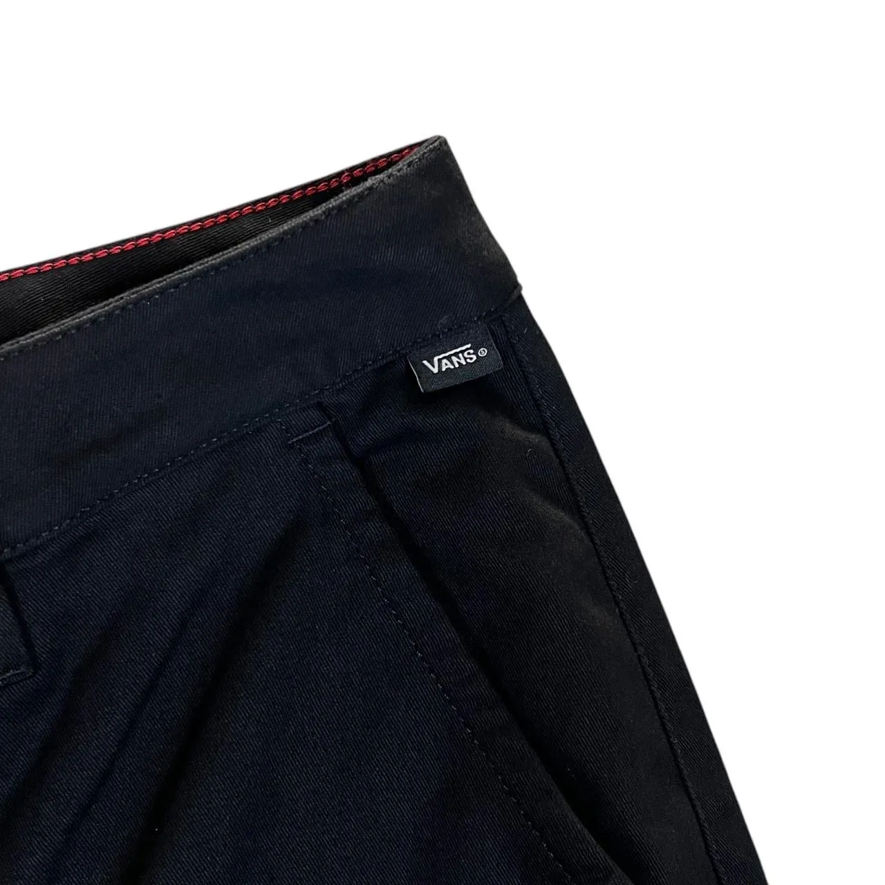 VANS Classic Black Straight Leg Skater Chino Pants Trousers