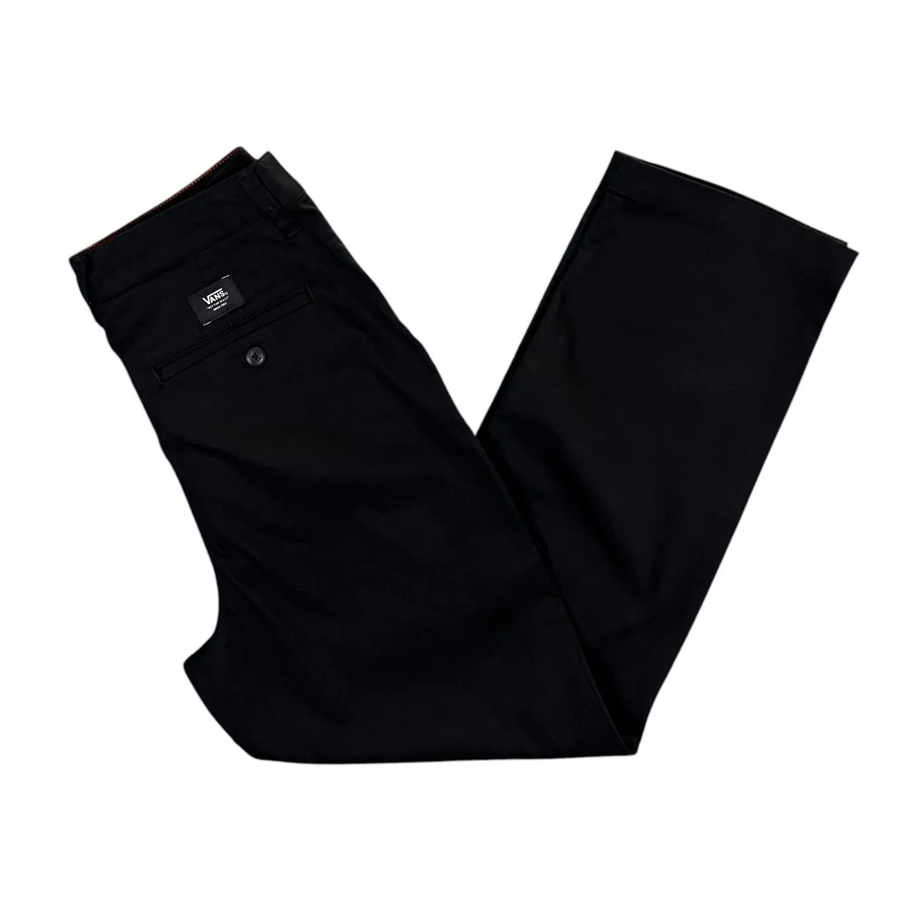 VANS Classic Black Straight Leg Skater Chino Pants Trousers