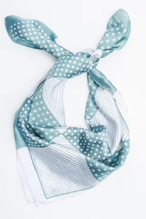 Victory Bells Hair Scarf In Dusty Blue