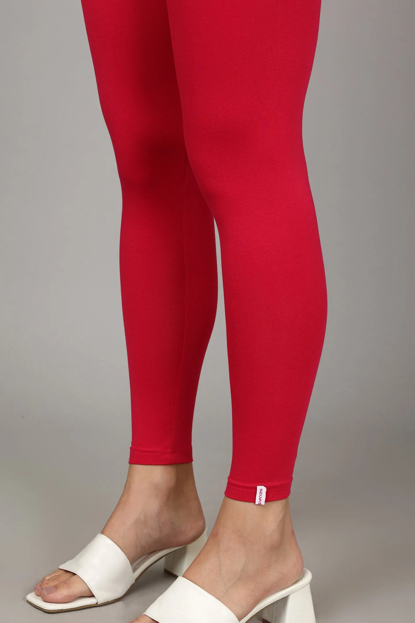 VISCOSE ANKLE LEGGINGS - FUSHIA