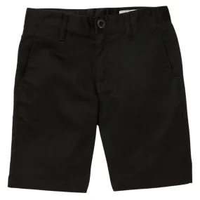 Volcom Boys Frickin Chino Kids Shorts - Black