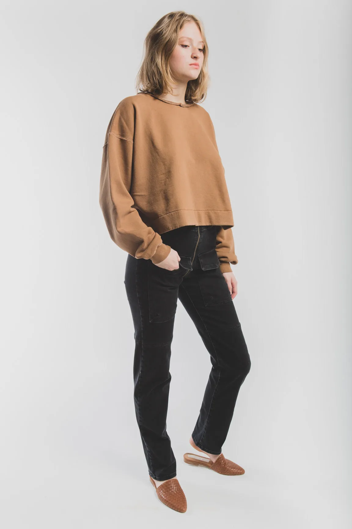 Walker pants in washed black