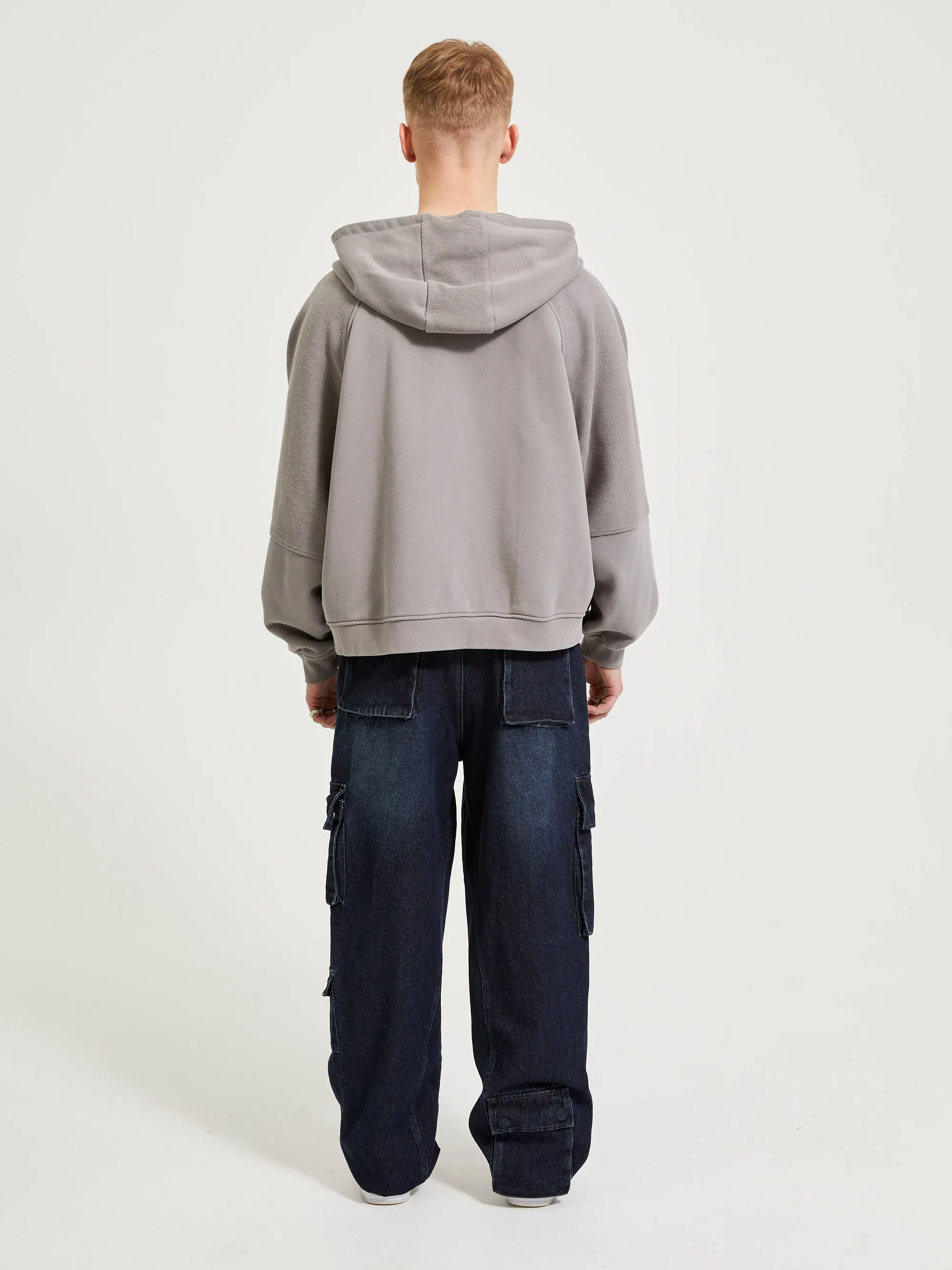 WASHED CARGO PANTS DARK BLUE
