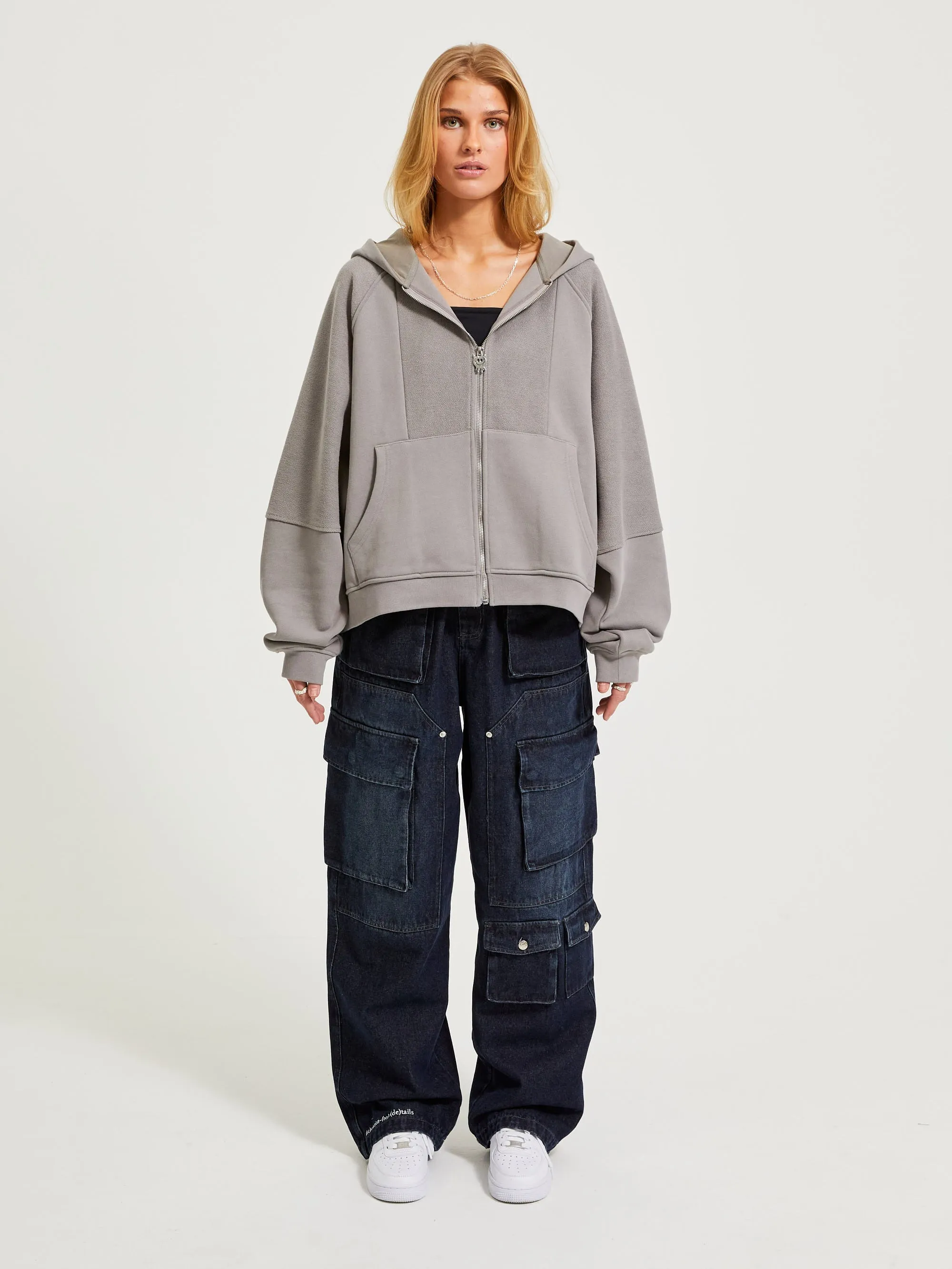 WASHED CARGO PANTS DARK BLUE