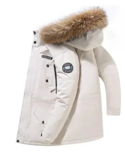 Windhor - Parka Winterjas Heren – Winddicht met Afneembare Bontkraag en Capuchon