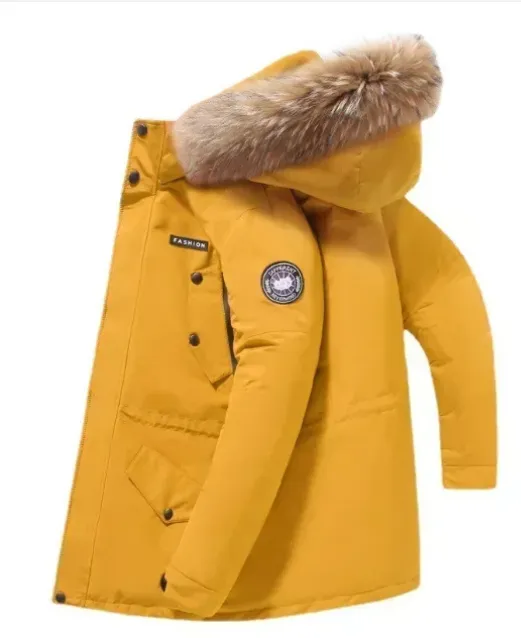 Windhor - Parka Winterjas Heren – Winddicht met Afneembare Bontkraag en Capuchon