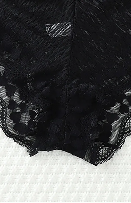 Women's Floral Lace Low Waist Strappy Briefs - Panties