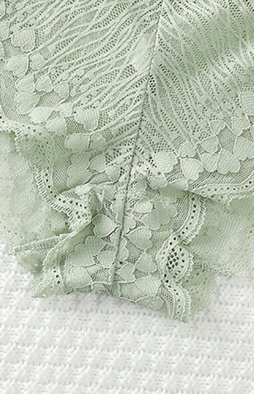 Women's Floral Lace Low Waist Strappy Briefs - Panties