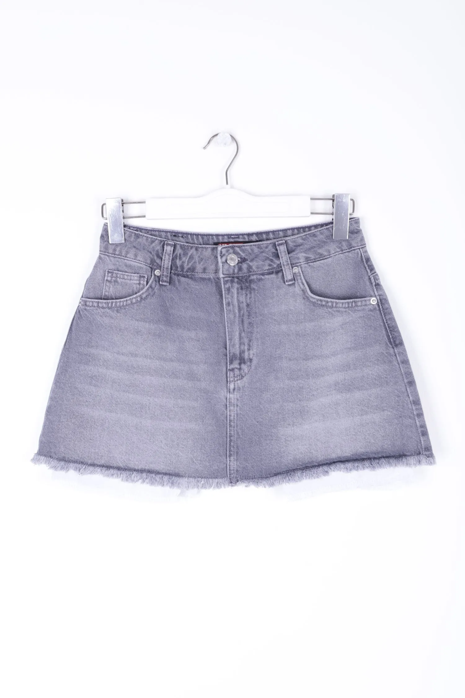 XLJ Denim Short Skirt with Revealed Pocket Liners Mixed - Lamía