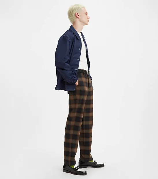 XX Chino Straight - Franco Shadow Plaid Rain Drum